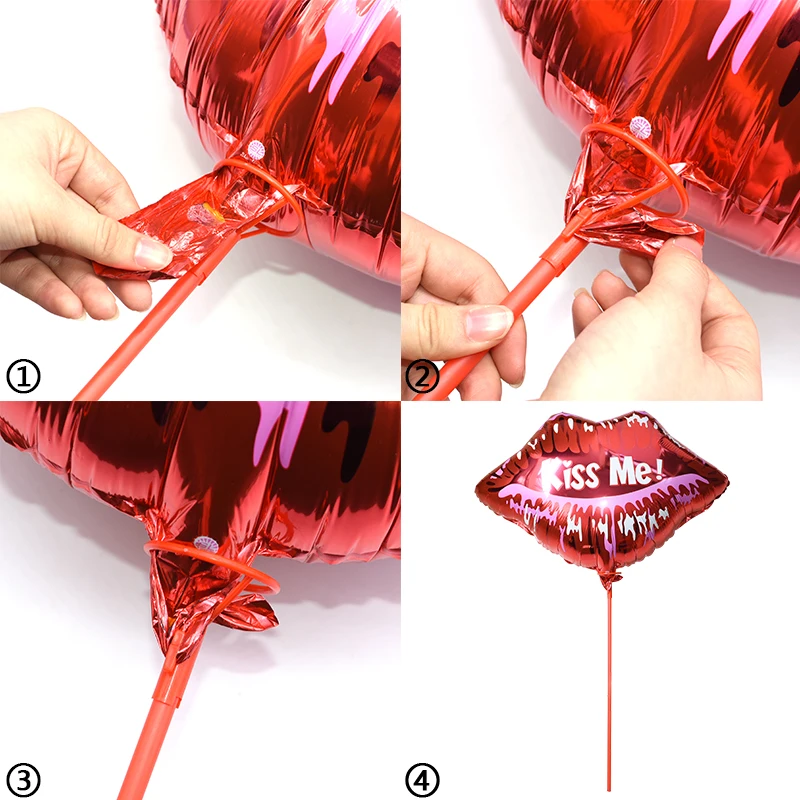 

5/10pcs 40cm Plastic Rod with Cup Aluminium Foil Balloon Stick Bobo Balloons Holder Wedding Birthday Party Balloon Accessories