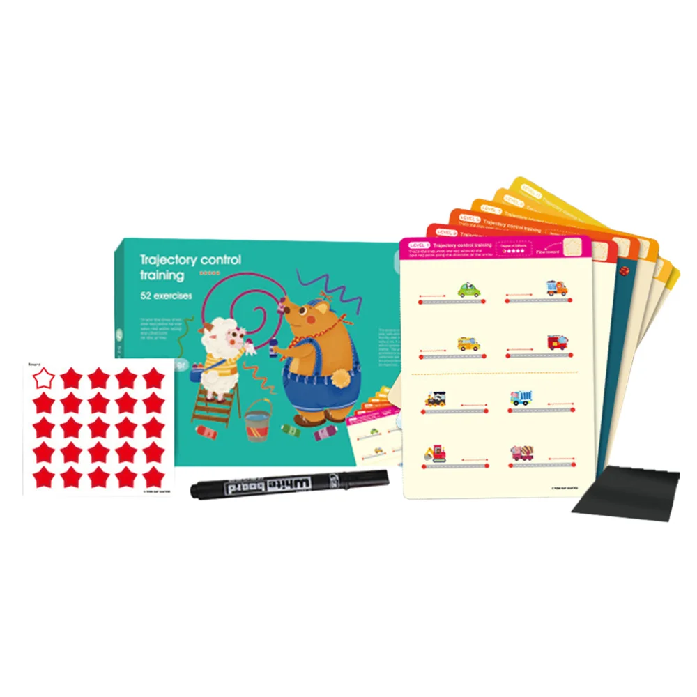 

1 Set Line Drawing Training Pen Control Training Copybook Educational