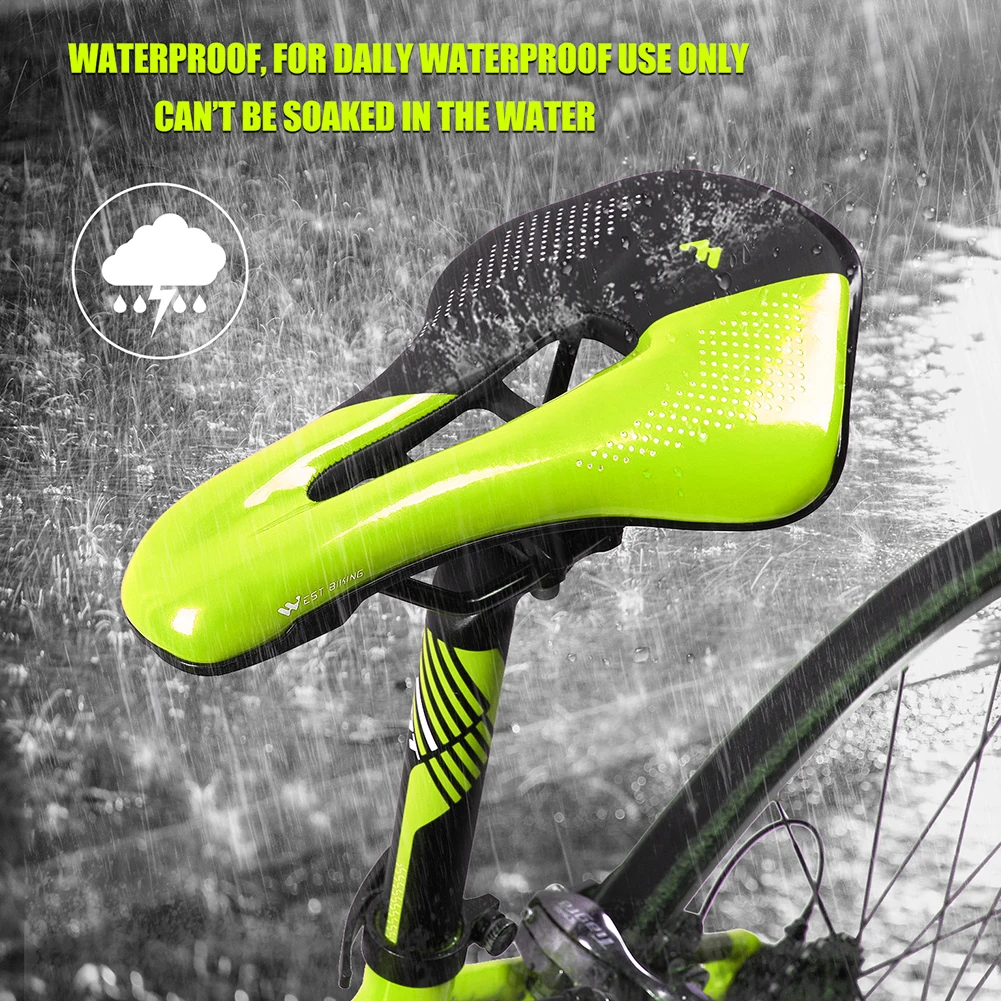 

Bicycle Bike Saddle MTB Mountain Road Cycling Hollow Seat Cushion Portable Waterproof Cycling Elements for WEST BIKING