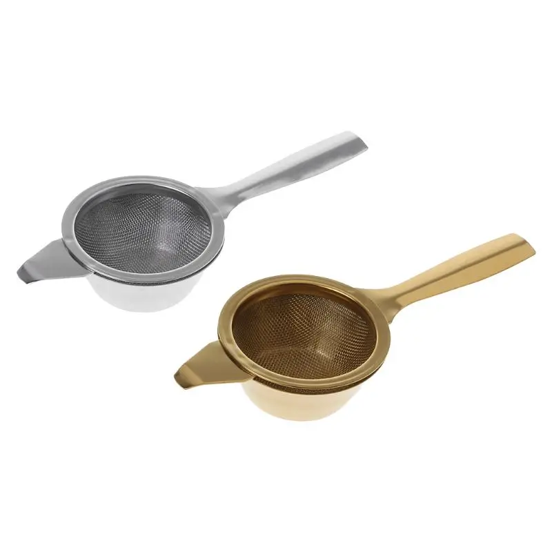 

448B Stainless Steel Mesh Tea Infuser Metal Cup Strainer Strainer Loose Leaf Filter With Handle Kitchen Tool