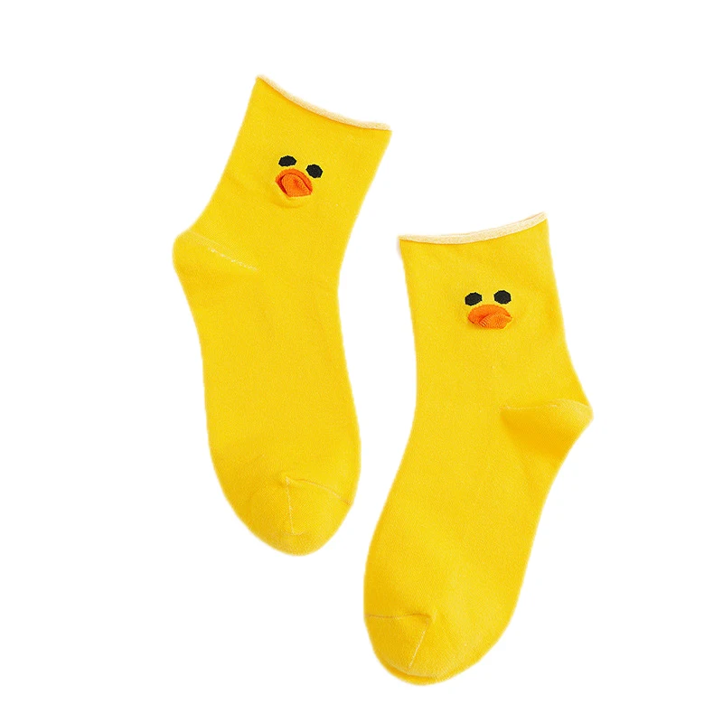 

Cotton Socks Cute Cartoon Animal Mouth Breathable Sweat-absorbent Elasticity Soft Comfortable Versatile Ladies Fashion Sock