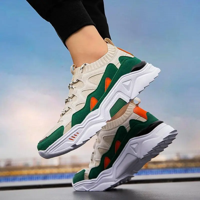 

Four Seasons Dad Shoes Tide Shoes INS Super Fire Men's Shoes High Elastic EVA Outsole Casual Sports Shoes Comfortable Wild Shoes