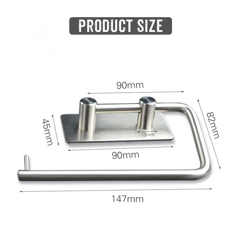 Настенная самоклеящаяся вешалка для полотенец из нержавеющей стали|Держатели