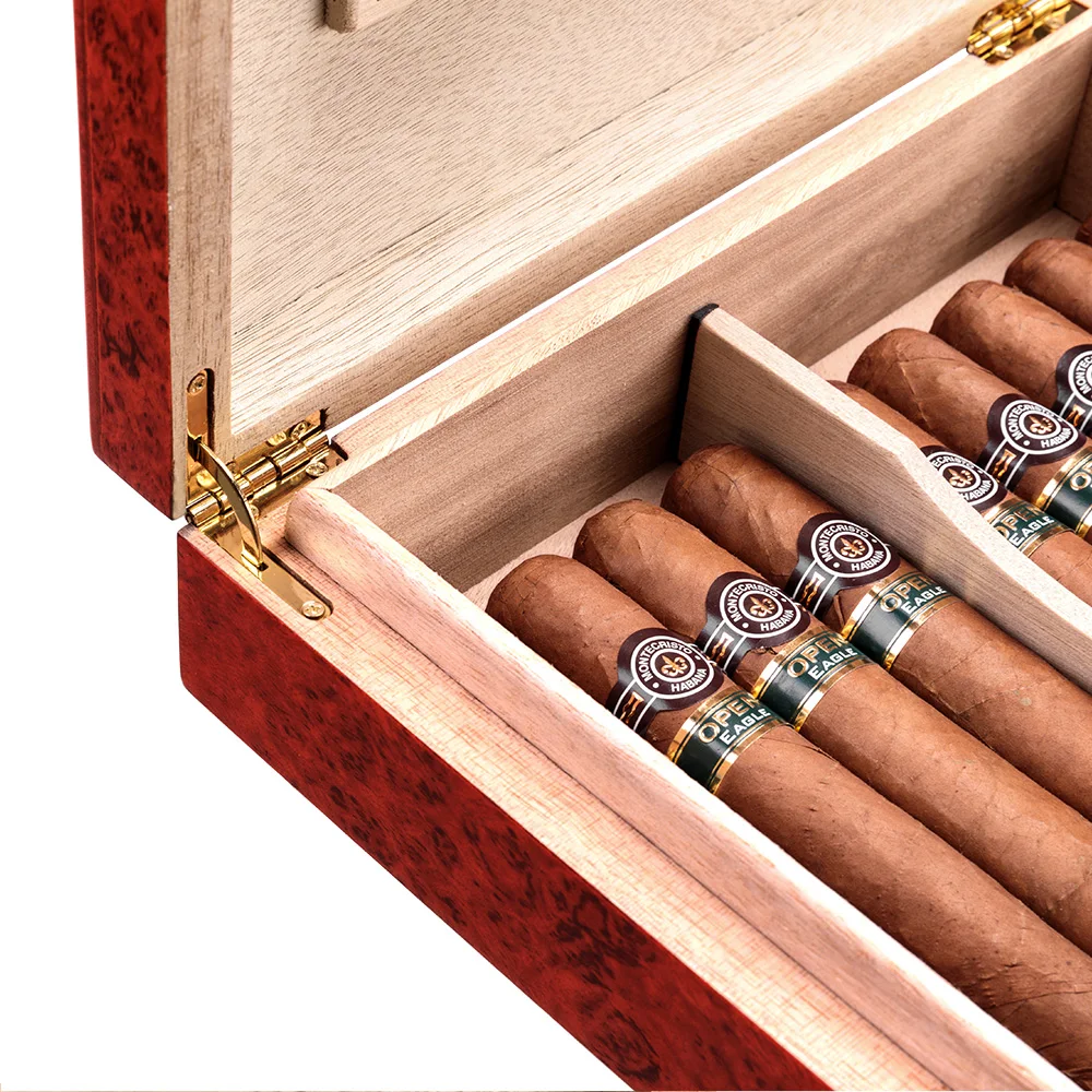 CIGARLOONG Cedar Wood дорожный увлажнитель для сигар магниты с гигрометром Cohiba хьюмидор