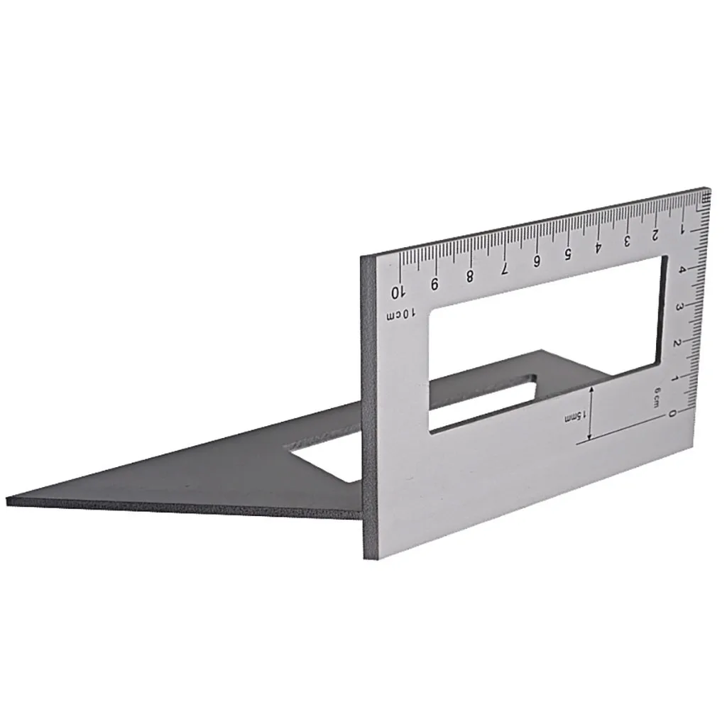 

3D Mitre Angle Measuring Gauge Aluminum Alloy Woodworking Scribe Mark Line T-Type Ruler Square Size Measure Tools for Wood