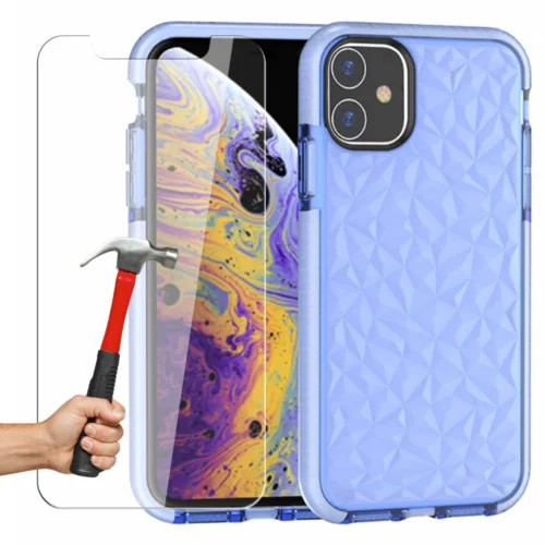 

Coque for iPhone 11 Housse Antihoc Protection PC + Verre Trempé Vitre