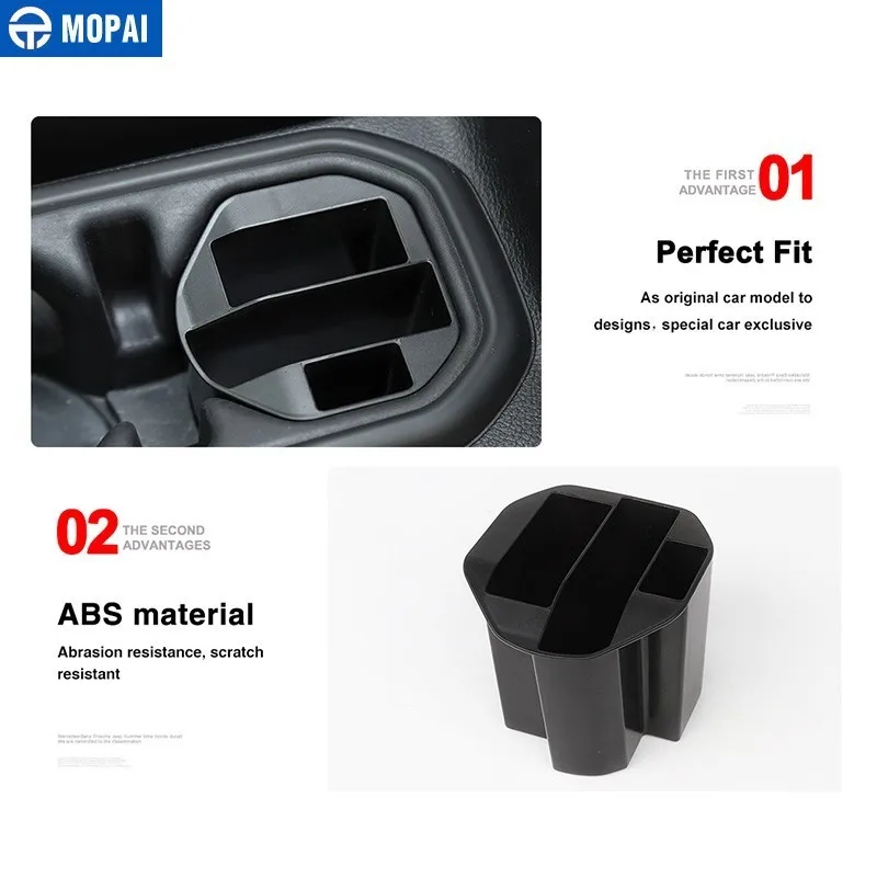 MOPAI укладка Tidying для Jeep Wrangler JL держатель чашки Copilot подлокотник ручка коробка