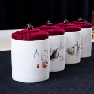 Емкости для хранения, керамические, влагонепроницаемые, чайные принадлежности, многофункциональная квадратная коробка для чая, кофе, сахара, чехол для дома