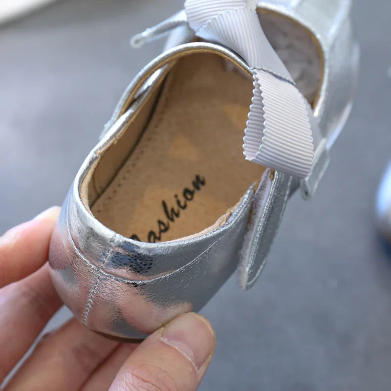 2020 Spring Toddler Bow Princess Shoes Baby Girls Pu Leather Dress Children Brand Flats Sweet Pink Fashion Mary Jane |
