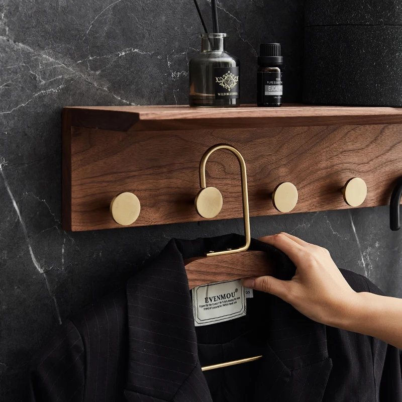 Вешалка для спальни латунная настенная вешалка хранения крючок | Дом и сад