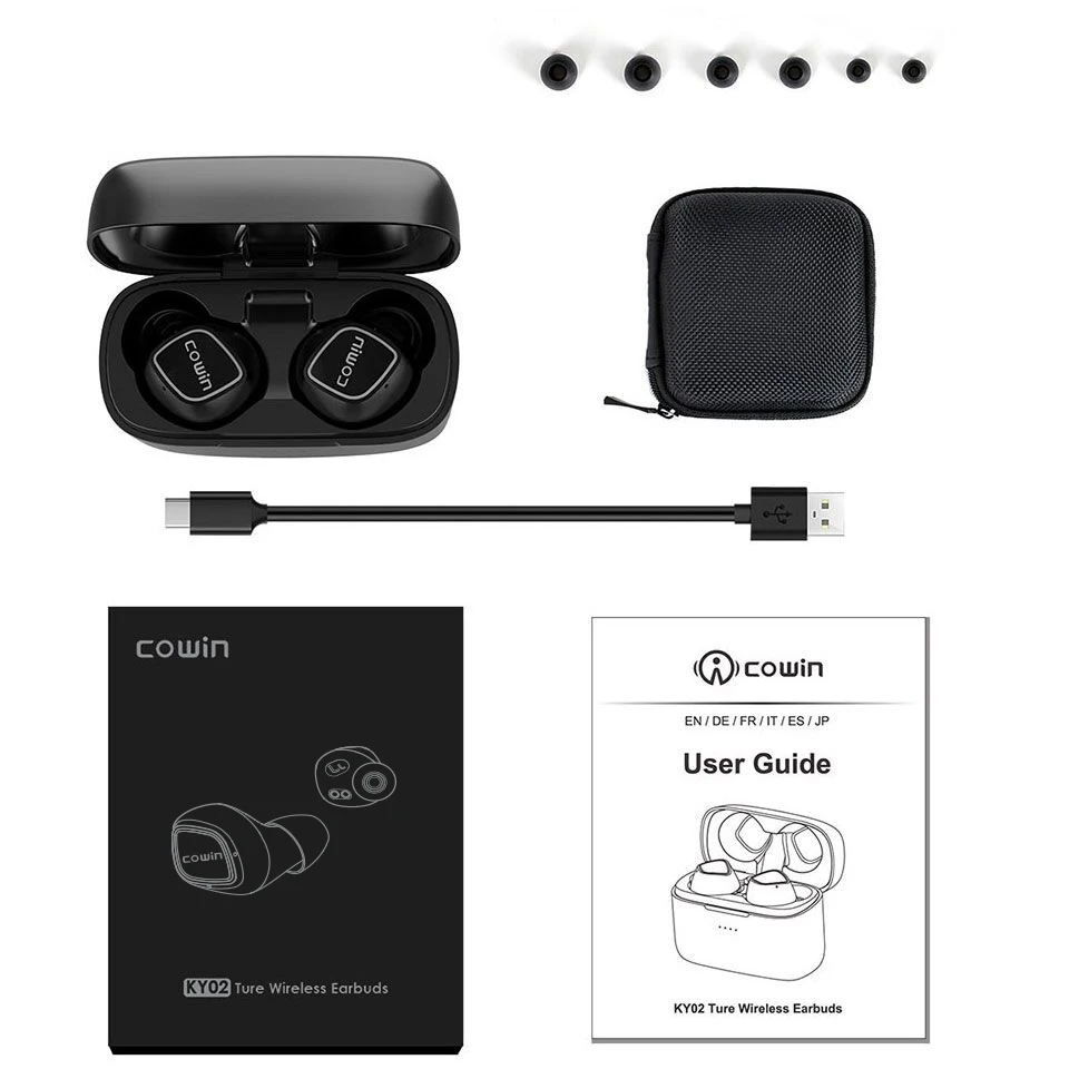 Беспроводные наушники-вкладыши Cowin ky02 touch Bluetooth Heaphone 5 0 Спортивная