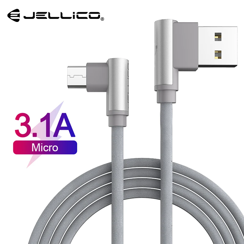 Jellico USB кабель для мобильных игр двусторонний Micro 3 1 А быстрая зарядка Samsung Huawei Xiaomi