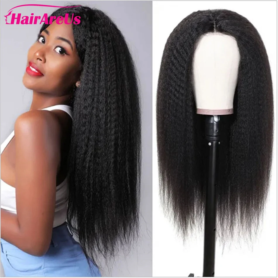 

Кудрявые прямые человеческие волосы на сетке, передние парики, предварительно выщипанные, без клея, 13x 6, на сетке, передний, al парик, Yaki, прямы...