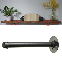 250mm retro black iron industrial pipe shelf bracket mounting bracket holder storage holders racks home decor