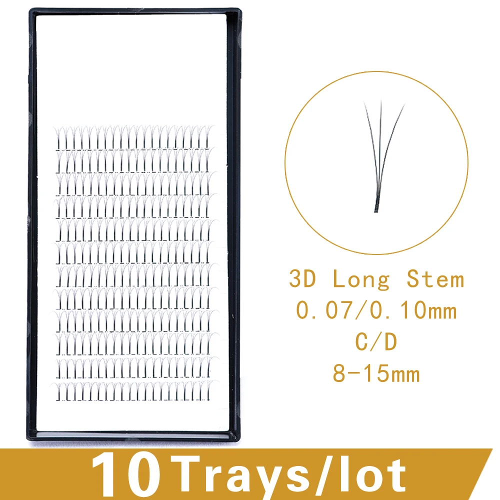 Длинные ресницы 3D макияж для наращивания 10 лотков норковые 4D 5D фанатов faux cils