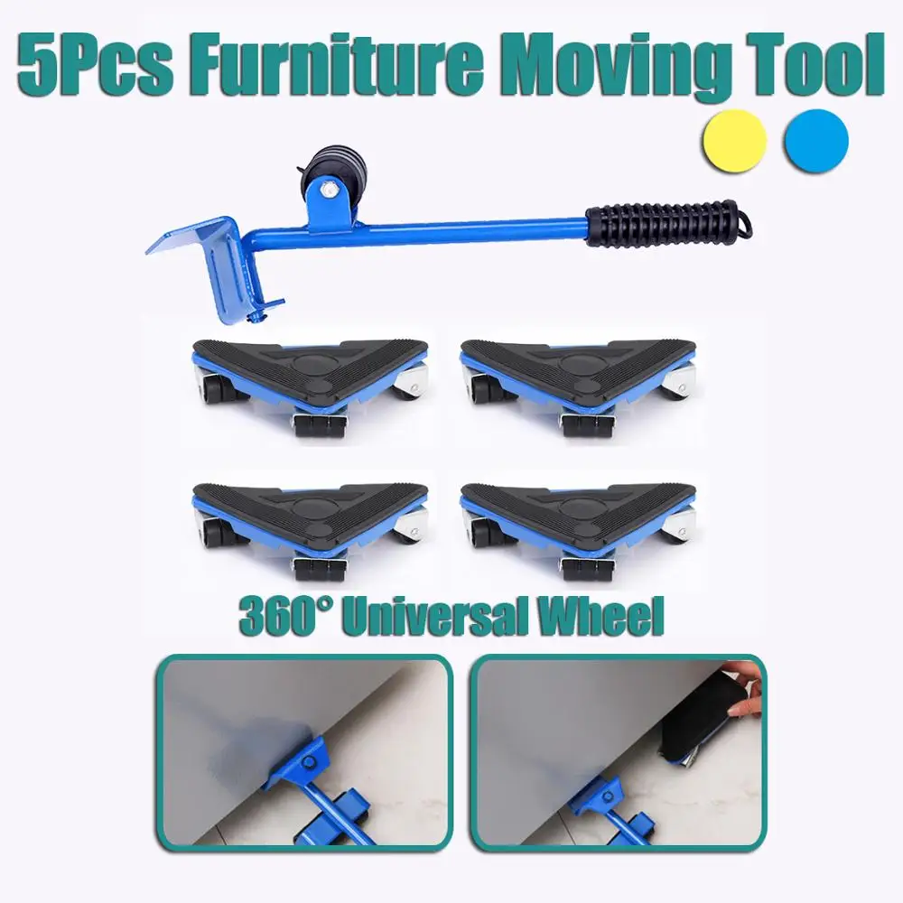 

Heavy Furniture Lifter Lifting Easy Moving Slider Mover Tool Set Caster Rollers