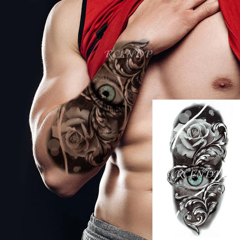 Водостойкая Временная тату наклейка искусственная татуировка для мужчин и