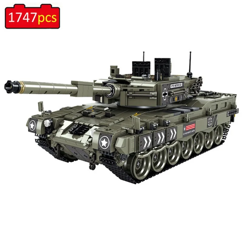 Военная серия армейский Леопард M60 T-90 главный боевой танк строительные блоки