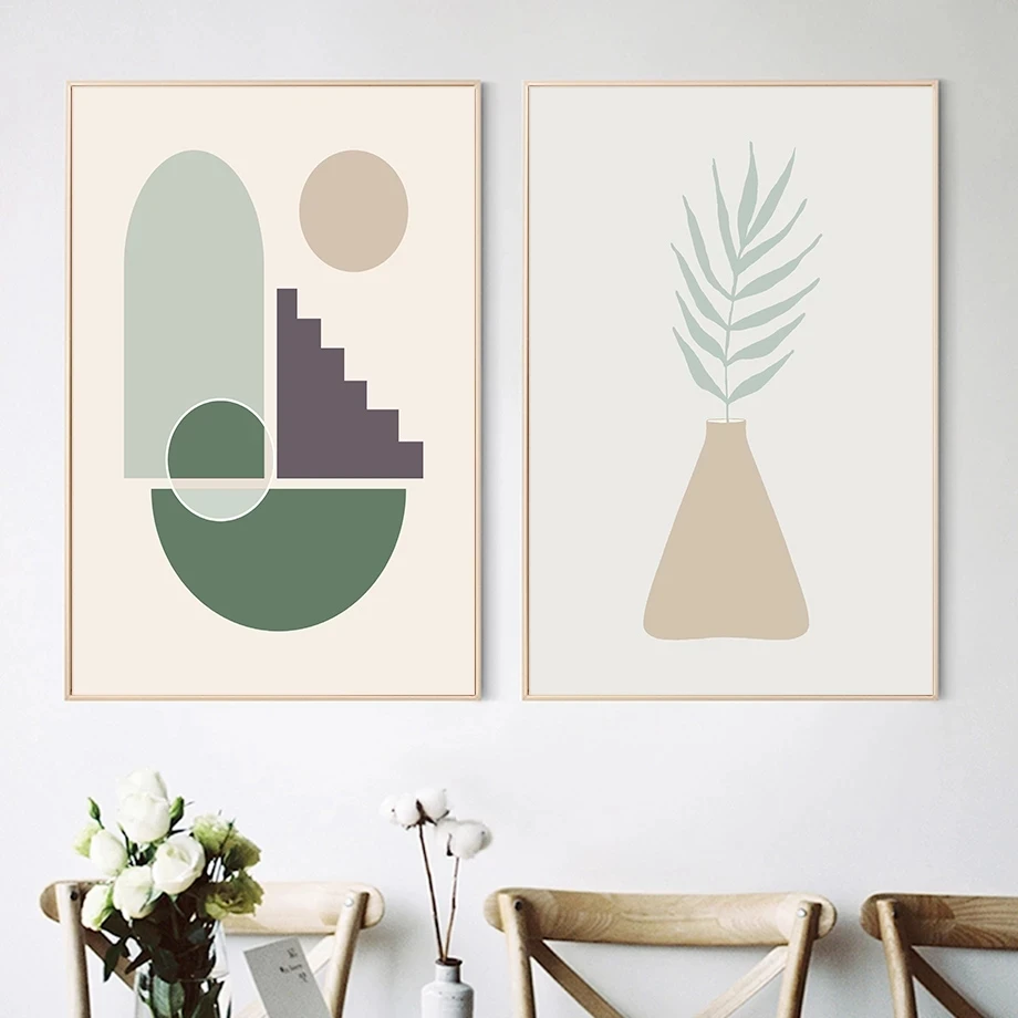 

Abstract Minimalist Girl Line Leaf Cactus Nordic Posters and Prints Wall Art Canvas Painting Pictures for Living Room Home Decor