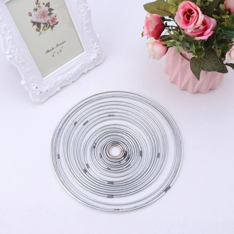 2020 Новый 22 шт./компл. металлический обруч Ловец снов кольцо настенный макраме