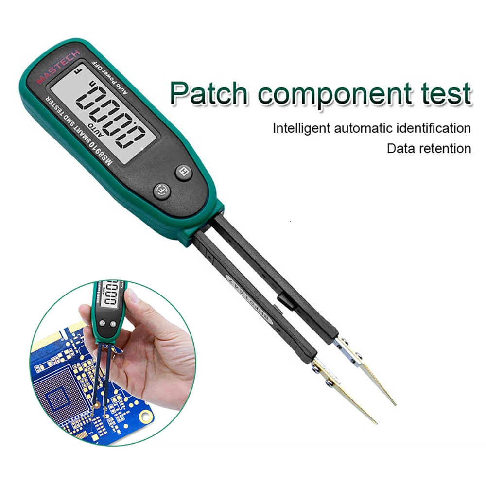 Смарт тестер MASTECH SMD измеритель емкости мультиметр MS8910 3000 отсчетов ЖК дисплей