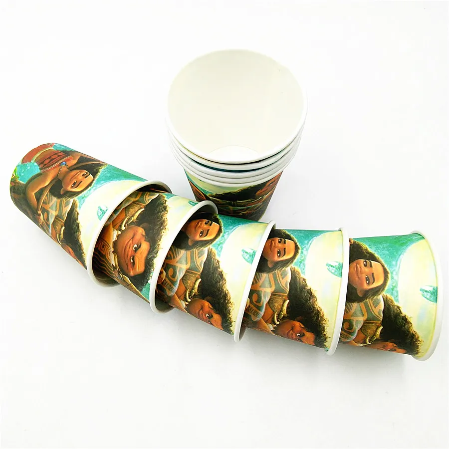 10 шт. Моана товары для вечеринки Кубок Мультфильм Тема Вечеринка детей/мальчиков