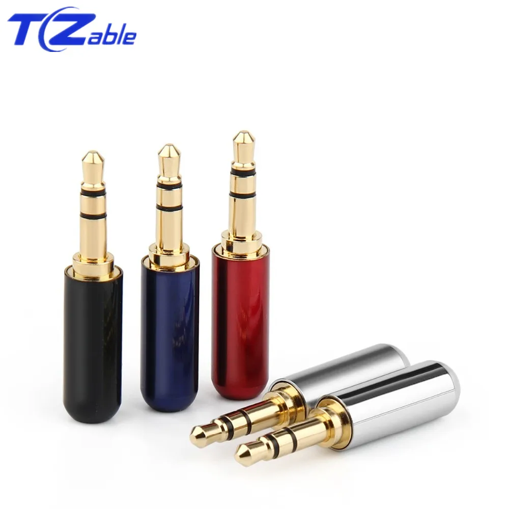 

Audio Jack 3.5mm Audio Connector 3/4 Poles Headphone Jack Hifi Male Plug Earphone Repair Cable Solder Wire AUX 3.5 Jack Adapter