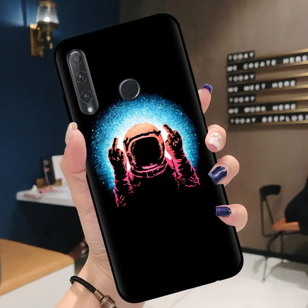 Чехол для телефона Space Moon Astronaut чехол Huawei P30 Honor 10 20 Lite Pro 10i 20i 8X 8C 9X мягкий