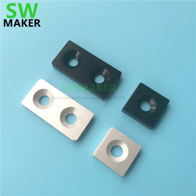 

10pcs black silver 2020/2040 Openbuilds V-slot extrusion metal end cap/ for v slot linear rail DIY Prusa I3 3D printer CNC parts