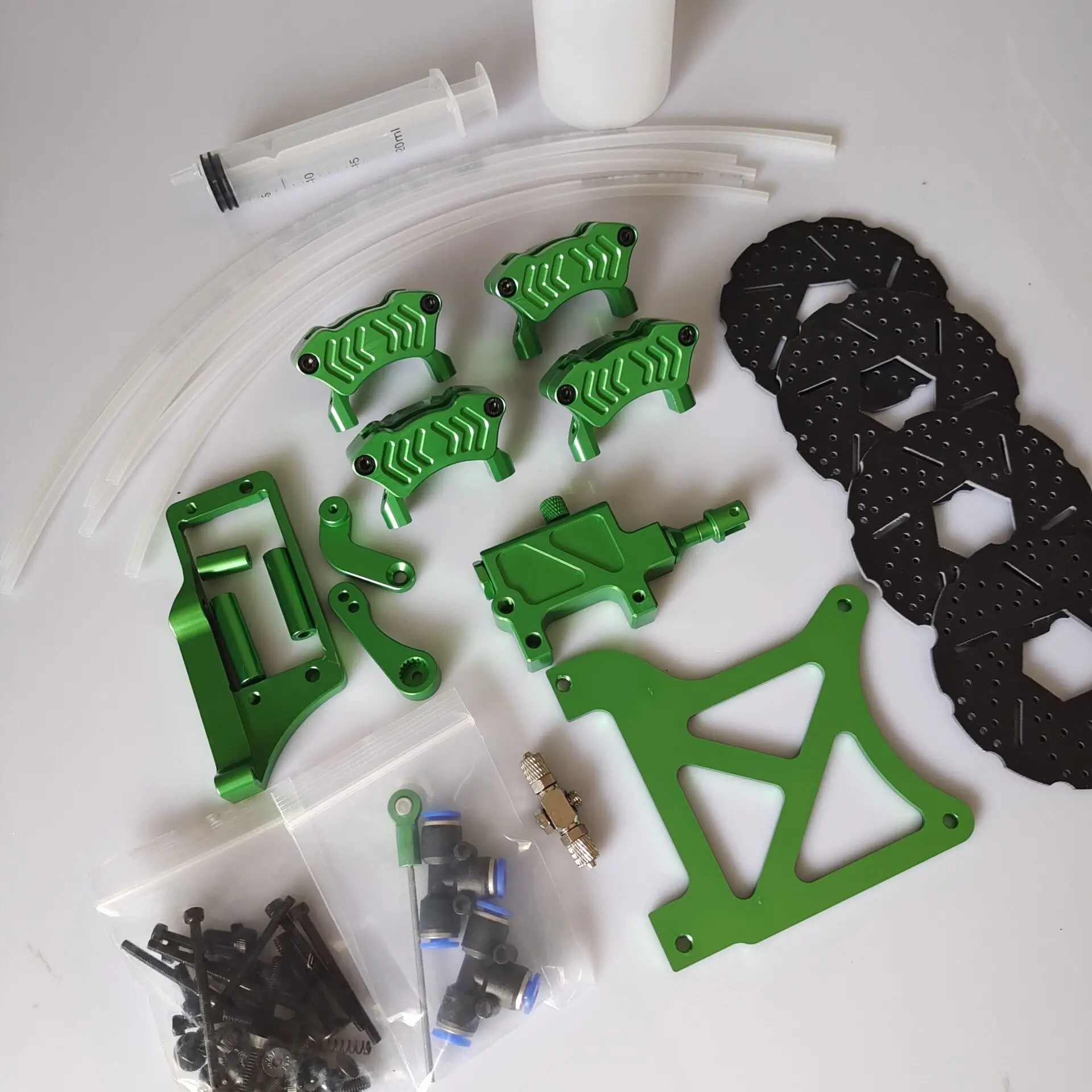 

4 wheels brake fit on baja 5b green color