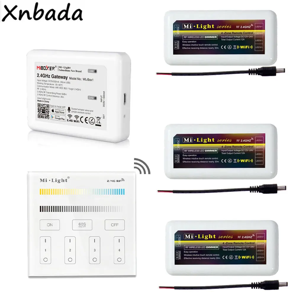 Milight WL Box1 Led контроллер MiBoxer 2 4G B2 цветовая температура Сенсорная панель Пульт
