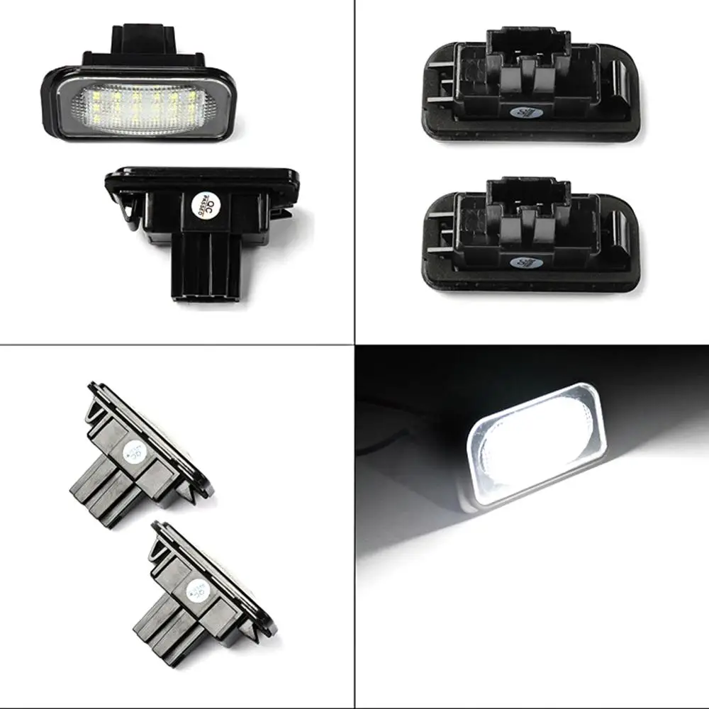 2 шт. 18SMD светодиодный номерной знак для Benz c класс W203 седан SL Class R230 CLK W209 C209 A209