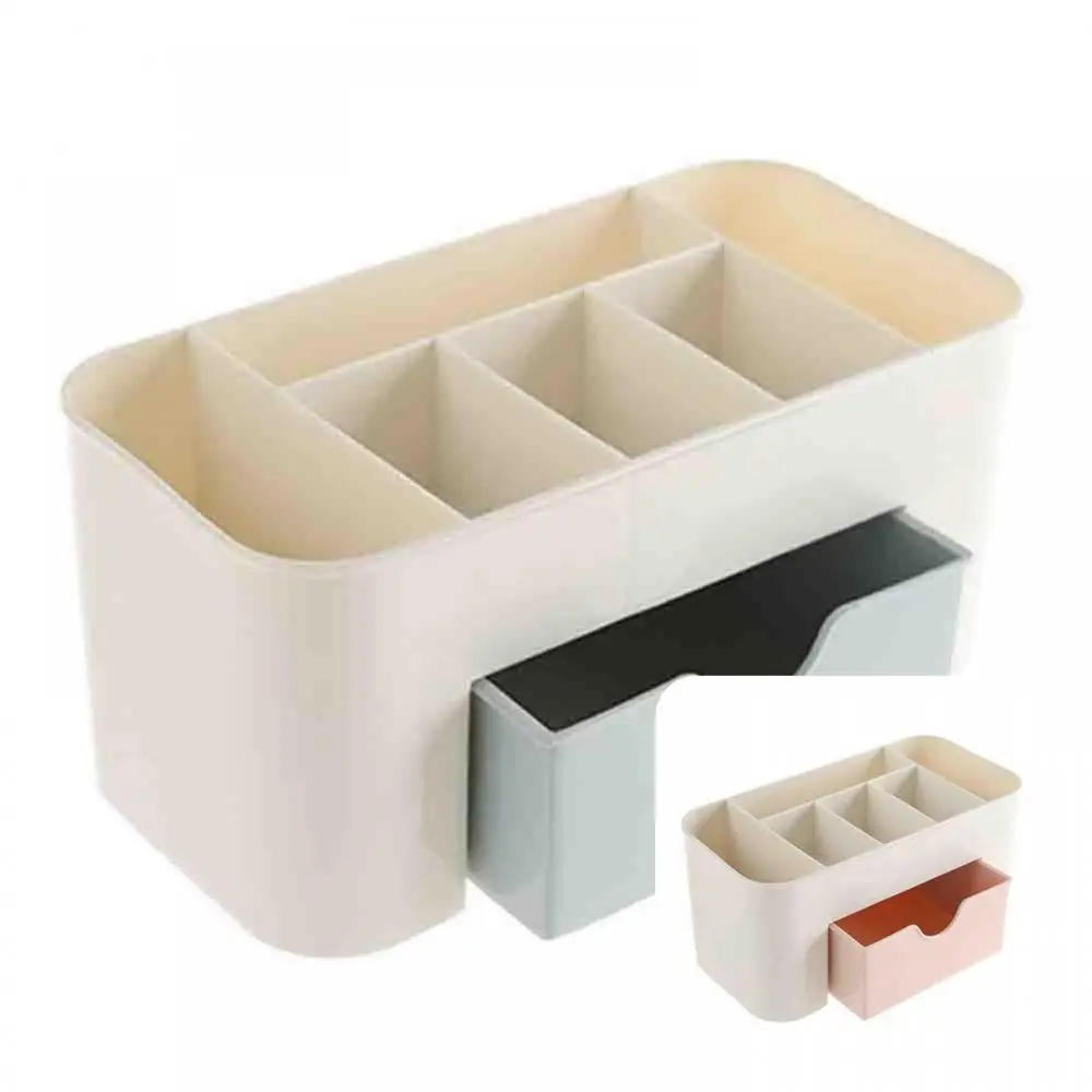 

Plastic Desktop Storage Case Cosmetics Holder Drawer Rack Sundries Organizer