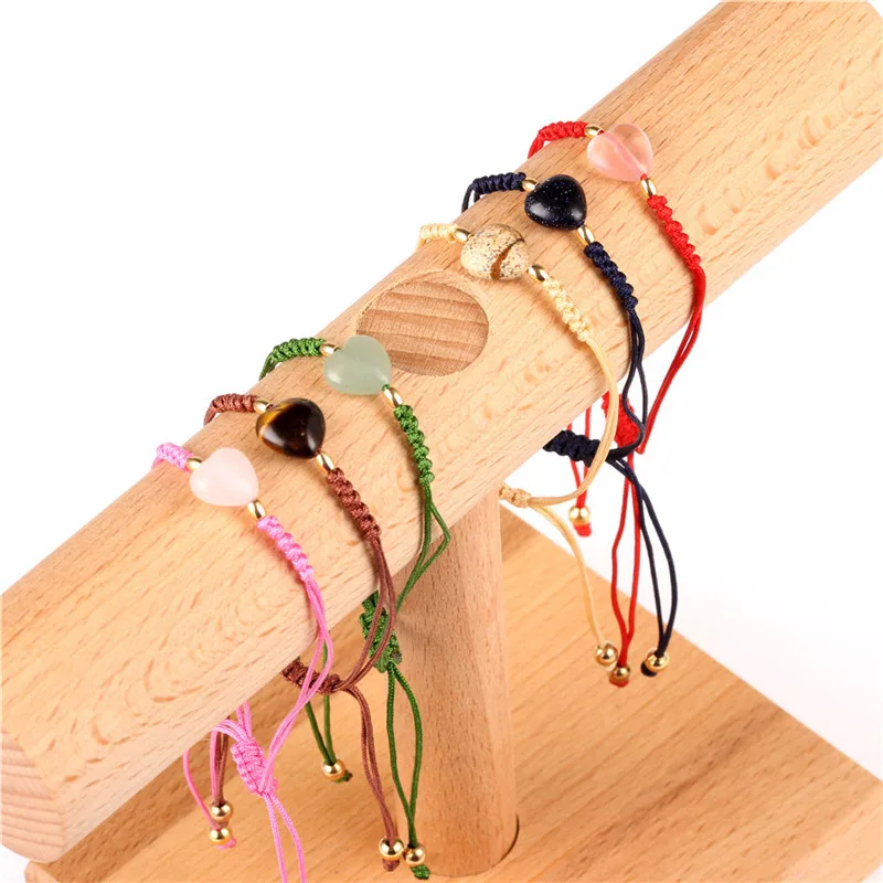 Sale1PC женский китайский узел сердце веревочная цепочка на удачу очаровательные