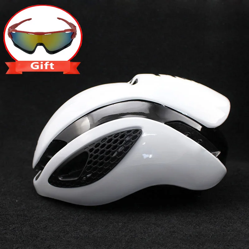 Велосипедный шлем ABUS TT Aero, защитный шлем для езды на велосипеде, для мужчин и женщин, для пробных гонок, 54-60 см - изображение
