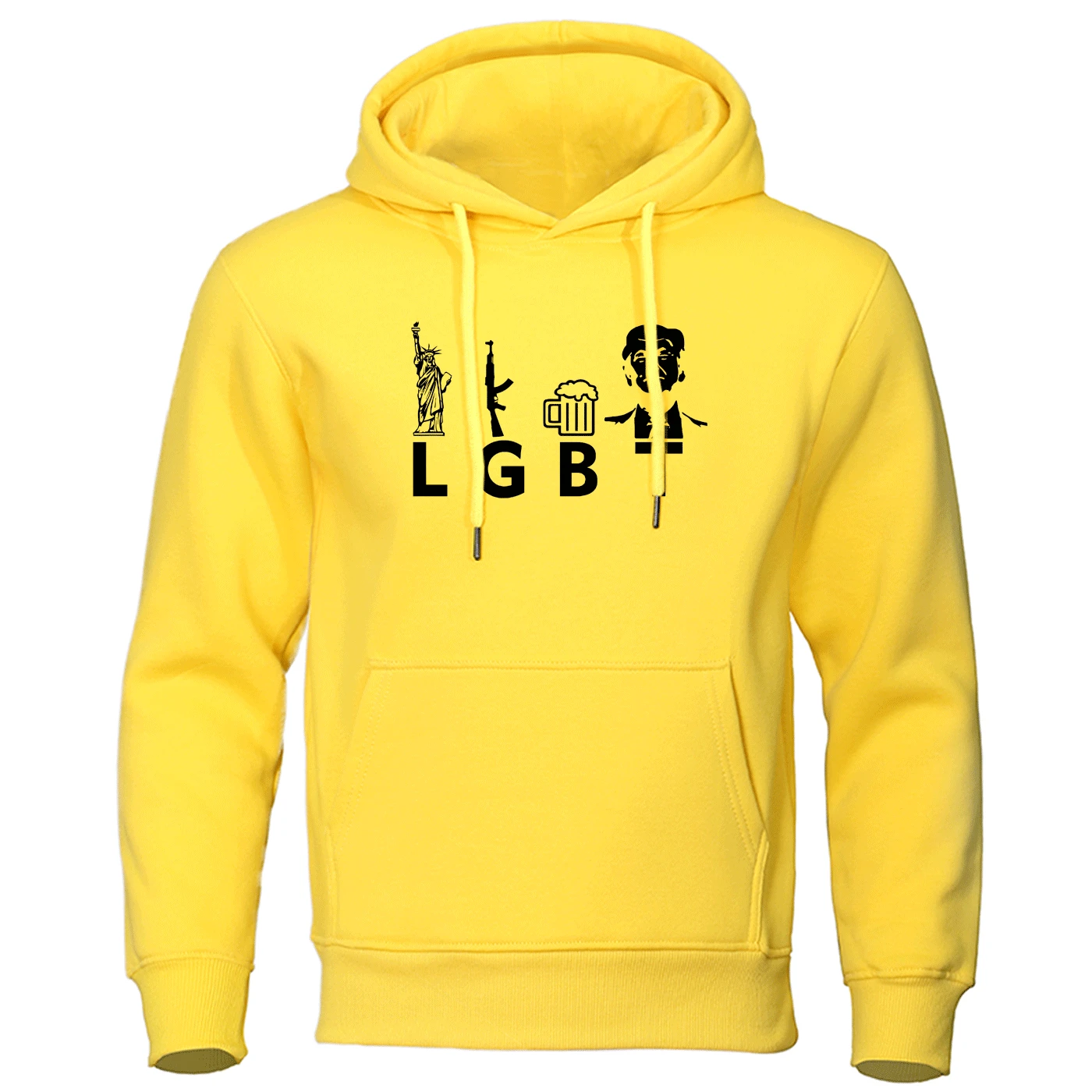 

Liberty Guns Beer Trump Funny Sweatshirt Men streetwear Trump 2019 Autumn Winter Mens Hoodies Fleece Warm Pullover Hip Hop Hoody