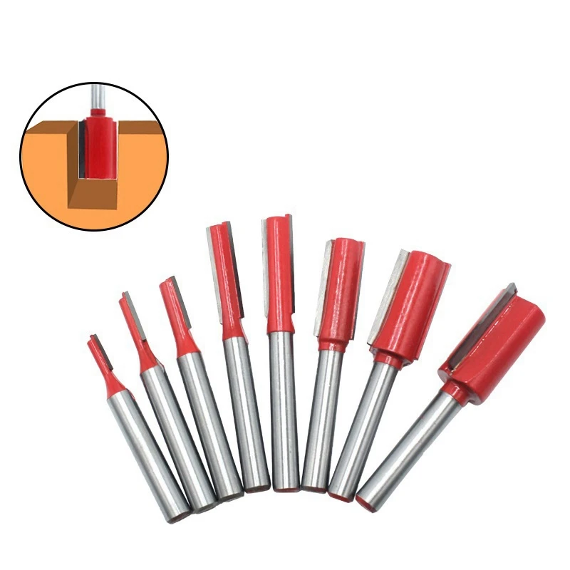 

JFBL Hot 1/4 Inch Shank Single Double Blade Router Bit Milling for Wood Tool