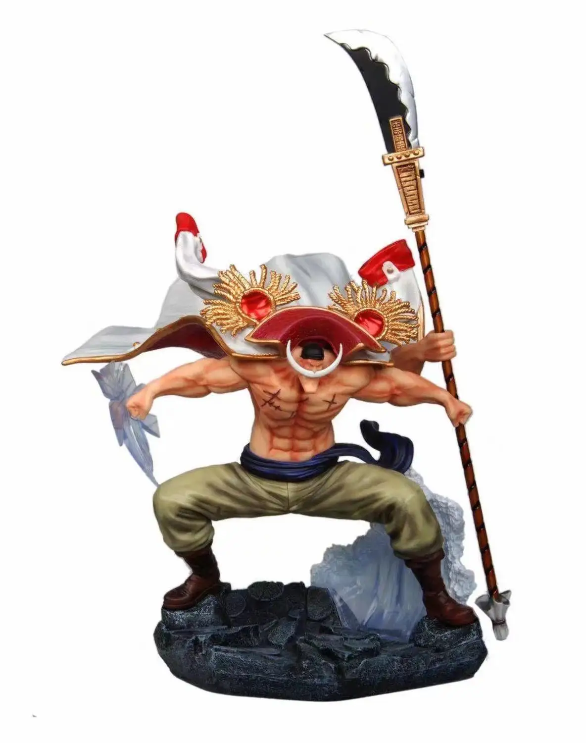 Figura de Ação Tamanho Grande Anime Peça Figura Maxium Branco Barba Edward Newgate gk Pvc Estátua Collectible Modelo Brinquedos Boneca 38cm Uma