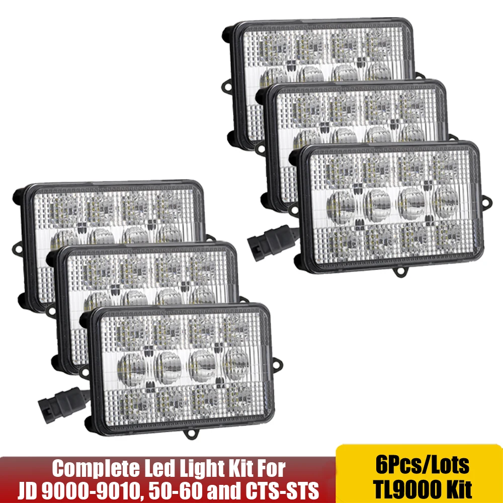 

Полный комплект светодиодных рабочего освещения 6 шт./лот для John Deere 9560STS, 9570STS, 9650STS, 9660STS, 9670STS, 9750STS, 9760STS, 9770STS +