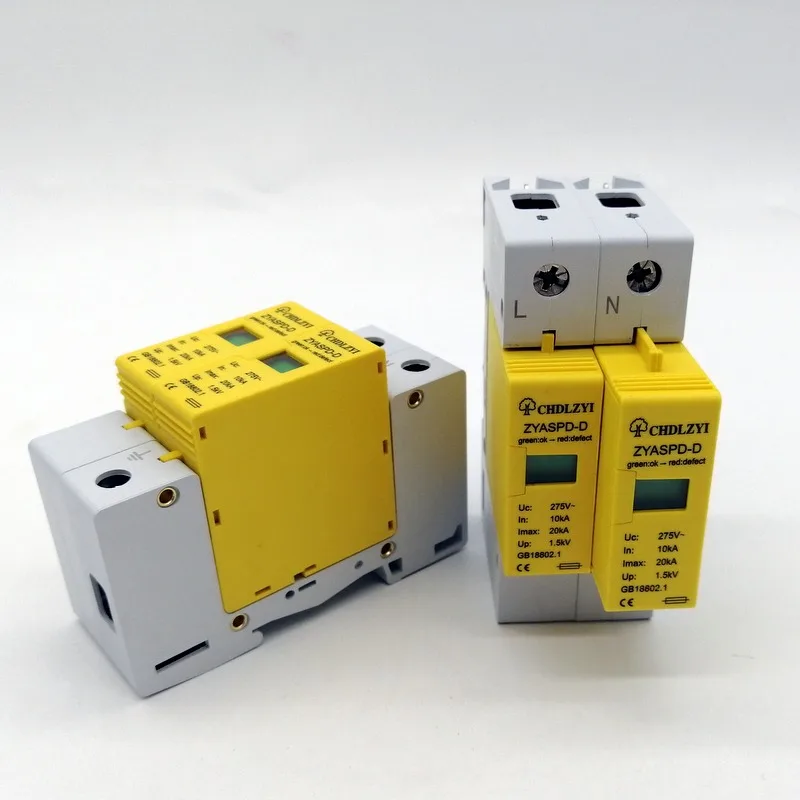 SPD DC 275V 2 P 10 ~ 20KA стабилизатор избыточного напряжения долговечный гаечный ключ 3