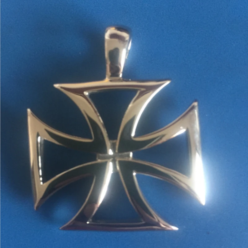 Ожерелье мужское из нержавеющей стали Винтажное колье с подвеской рыцари