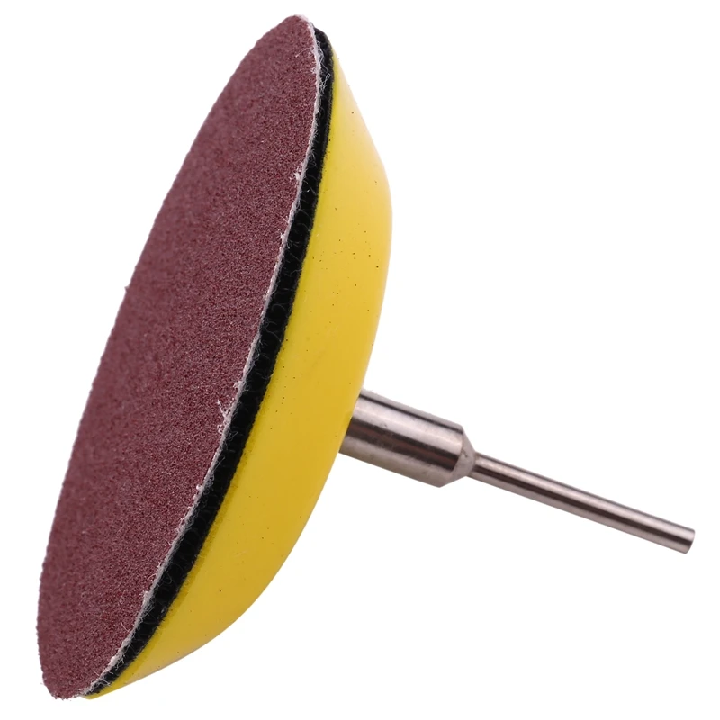 

(75mm) Loop Hook Sanding Pad Shank + 60Pcs Flocking Sand Paper Kit