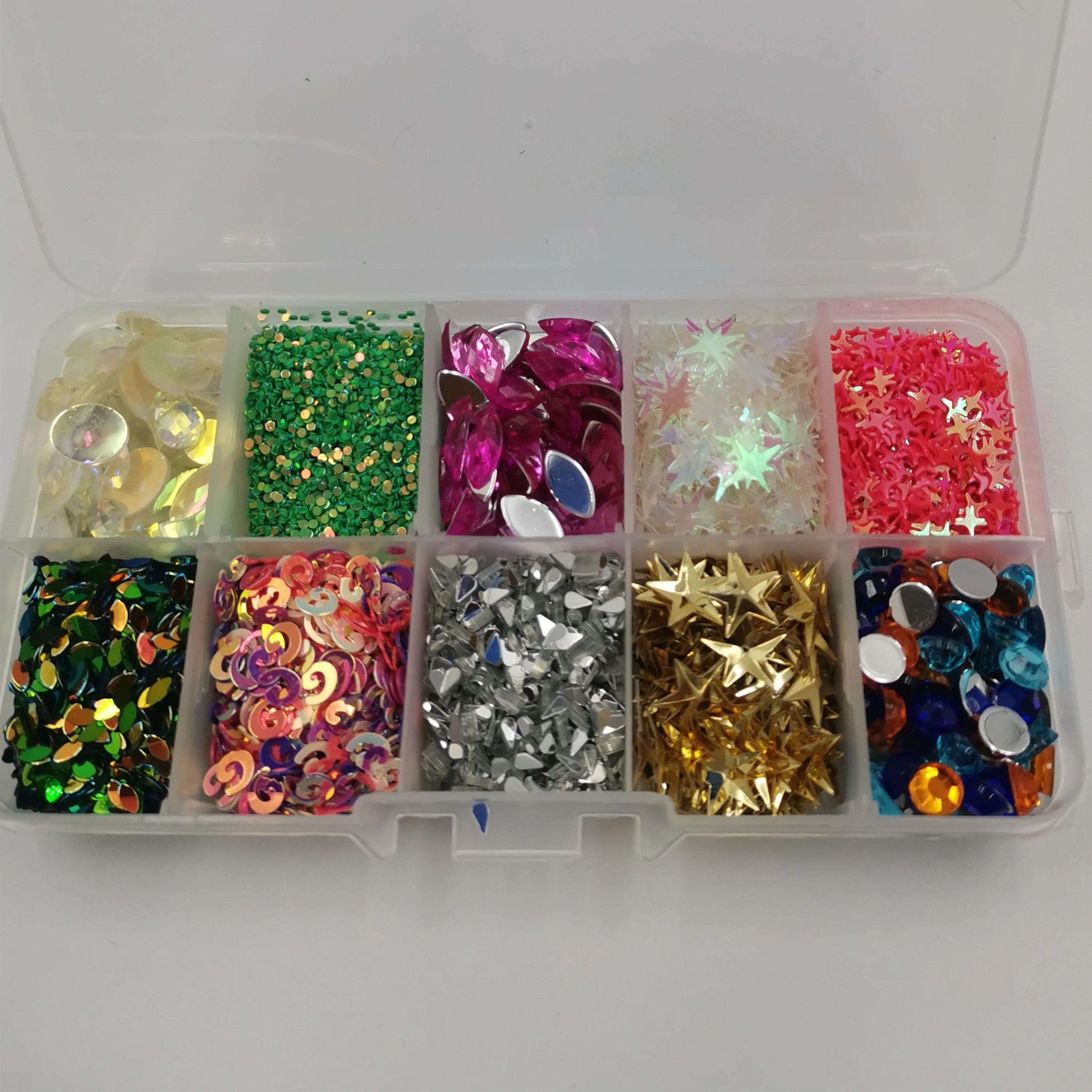 Красочные блестящие разные блестки красочные художественные наконечники UV sol 3D