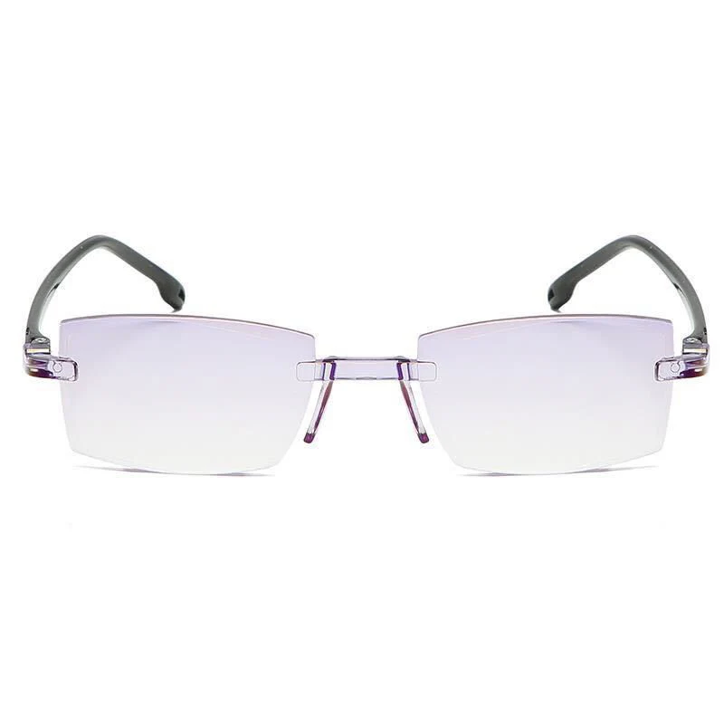 Топ 2021 Новинка очки для чтения без оправы с защитой от сисветильник мужчин и