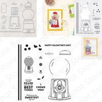 gumball greetings metal cutting dies and clear stamps for scrapbooking decor embossing template greeting card handmade 2022 new