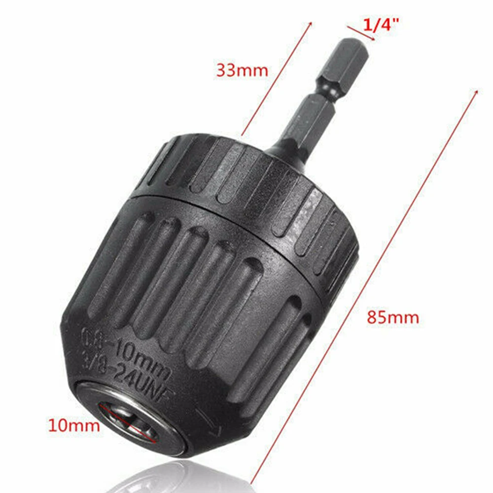 

1pc Drill Chuck 0.8-10mm 0.23" Shank Hex Adapter Converter Quick Change