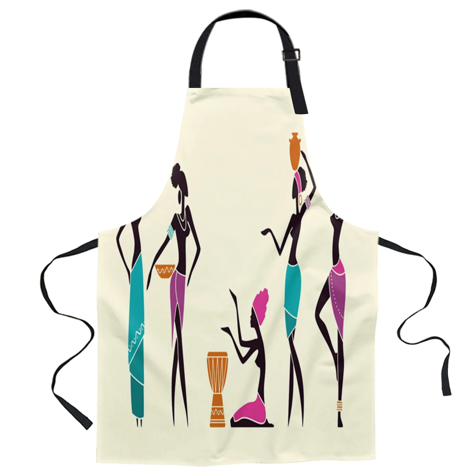 

Африканский женского тела древних бутылки в этническом стиле кухня маникюрный салон фартук для мамы и дочки, для женщин и мужчин, для детей, ...