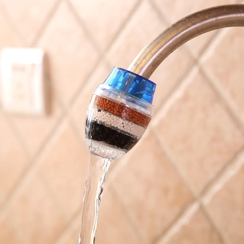 

Kitchen Faucet Tap Water Purifier for Household 5 Layers Water Purifier Filter Activated Carbon Filtration Mini Faucet Purifier