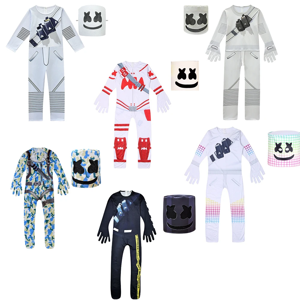 Детская одежда с улыбающимся лицом боди зефирами страшные костюмы маска