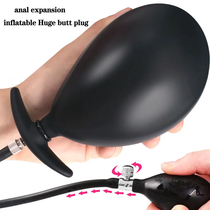 Анальный расширитель силиконовая надувная Анальная пробка огромная